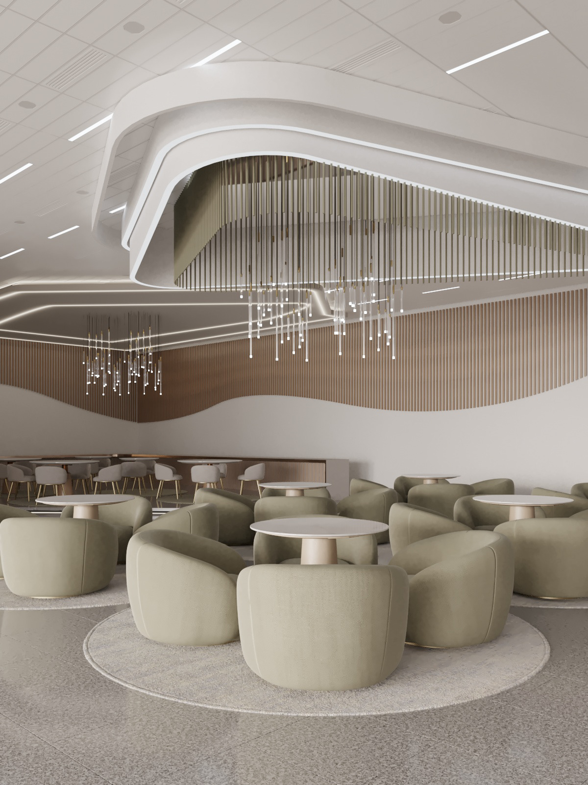 airport architecture visualization interior design  3ds max 3D Render Turkmenistan ashgabat Interior
