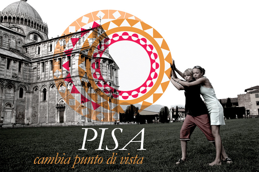 identity Pisa logo Mandala tower torre top circle torre di pisa tarsie