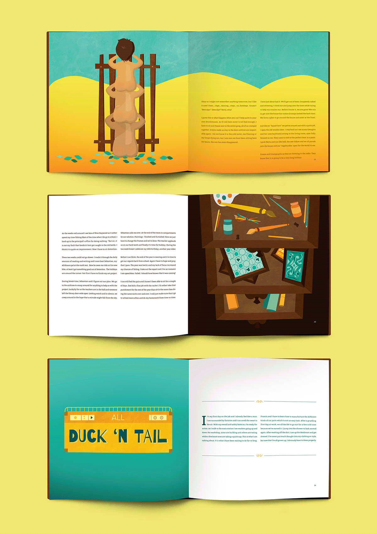 Layout book design editorial InDesign
