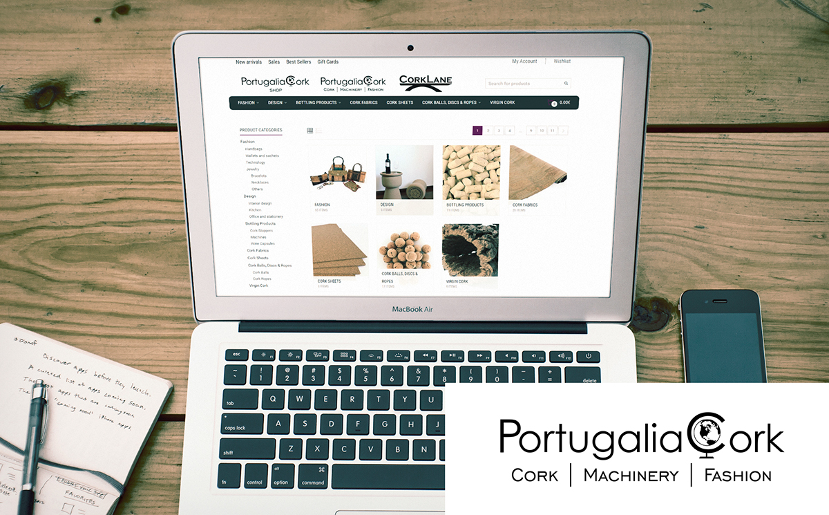 PortugaliaCork webshop shop Website