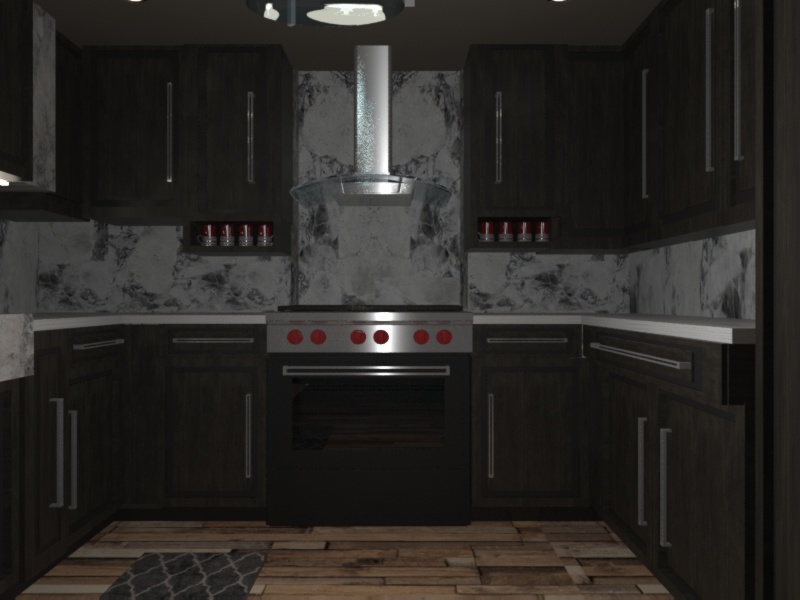 3DsMAxx kitchen rendering
