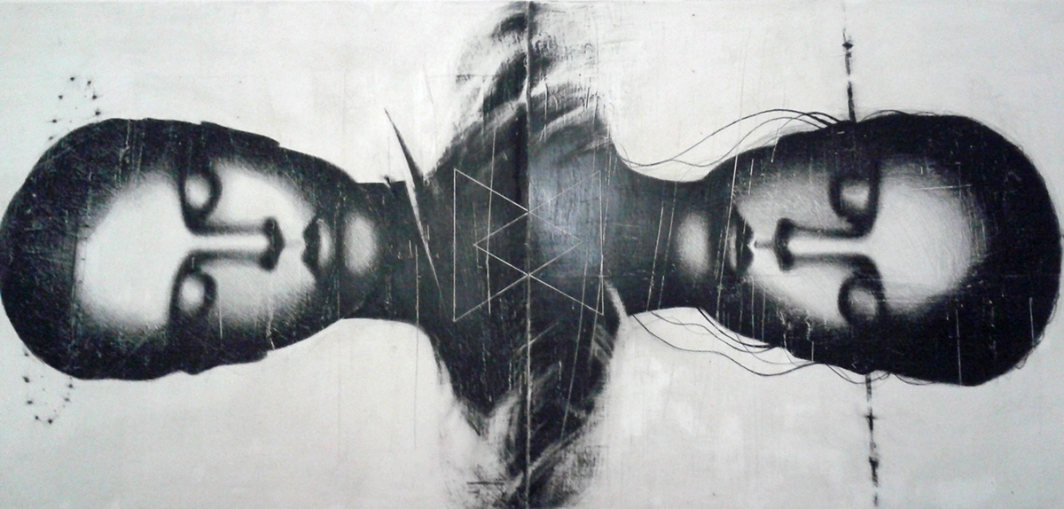 arte art Drowing color black White woman donne Chiaroscuro graphite grafica Icon Santi olio pittura