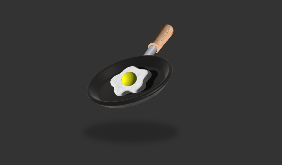 omelette 3d modeling vector adobe illustrator visual identity Social media post Socialmedia designer