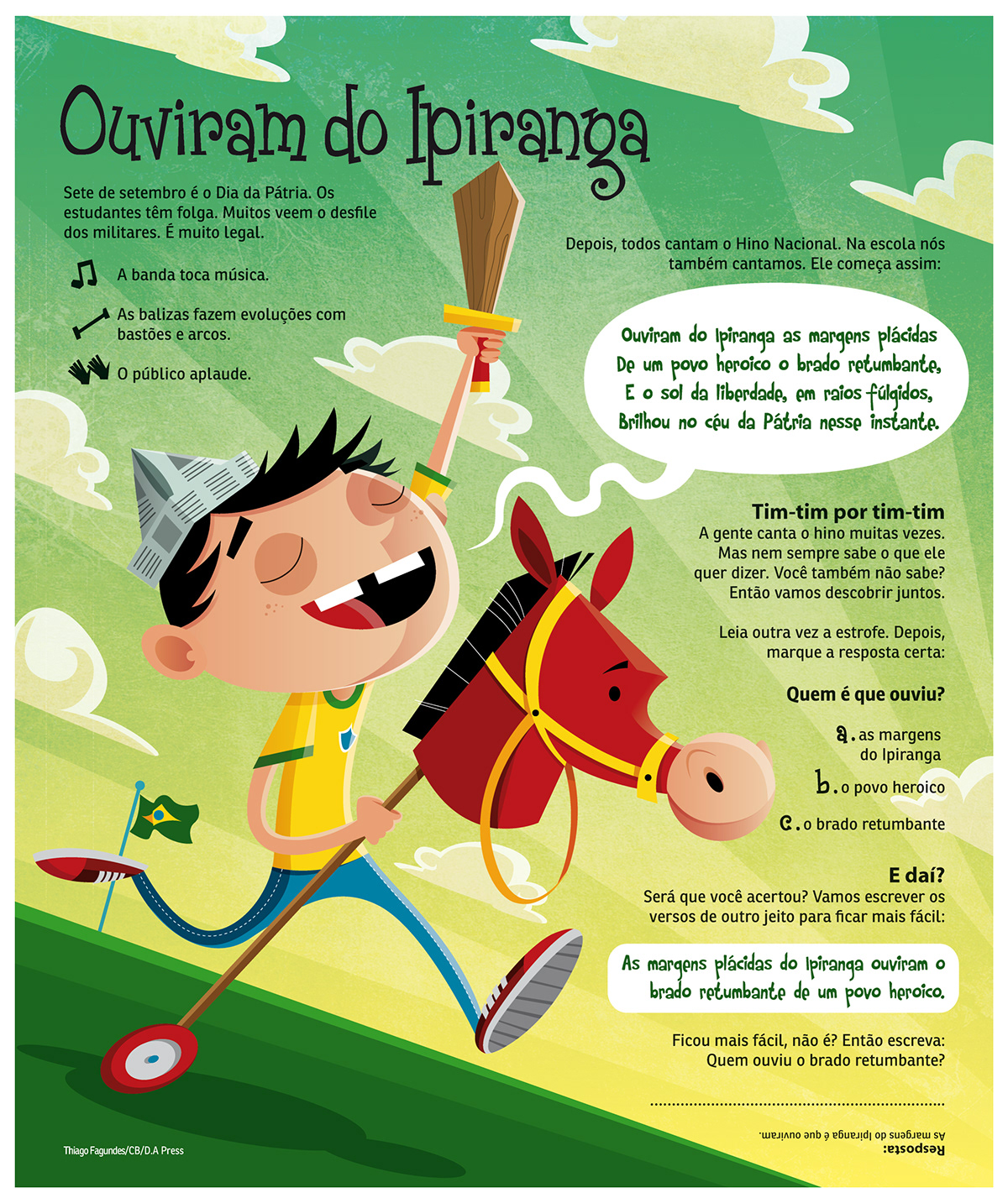 Brazil kids horse children thiago fagundes thiago fagundez thiago cartoon
