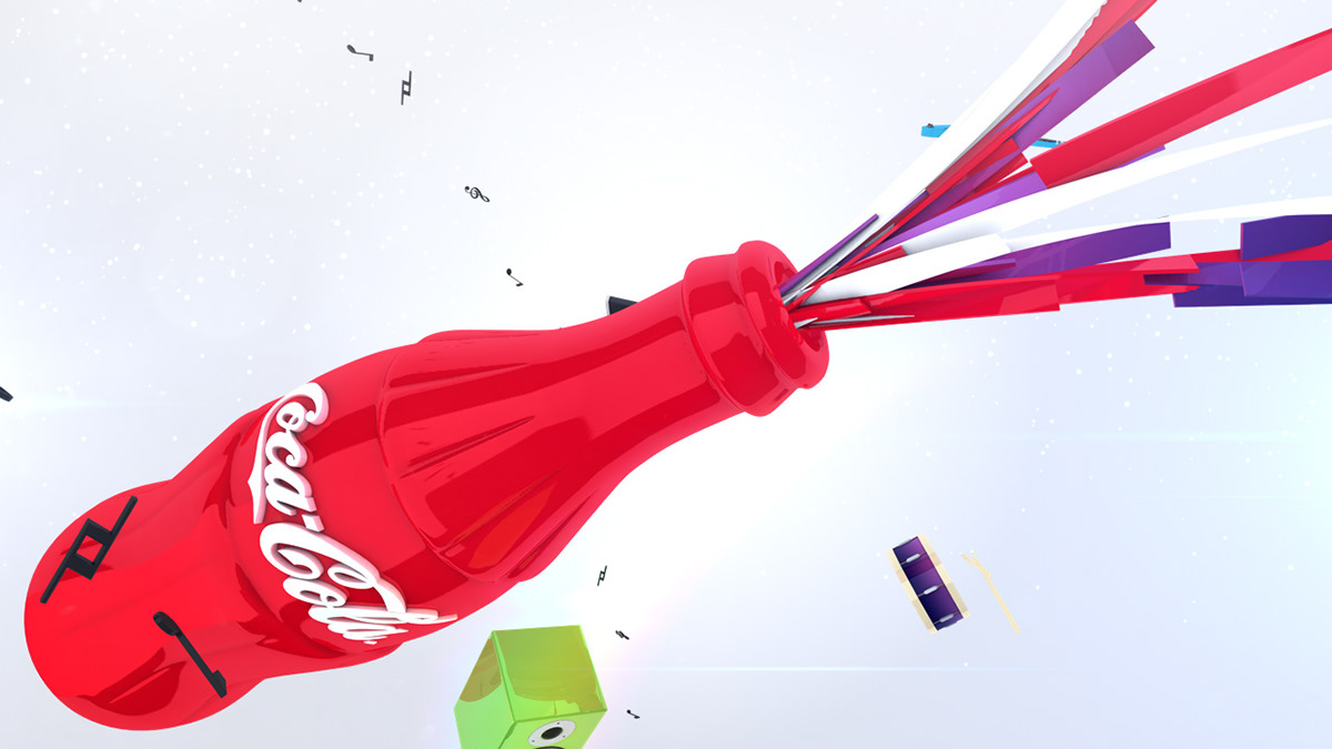 Coca Cola Ident bumper 3D intro