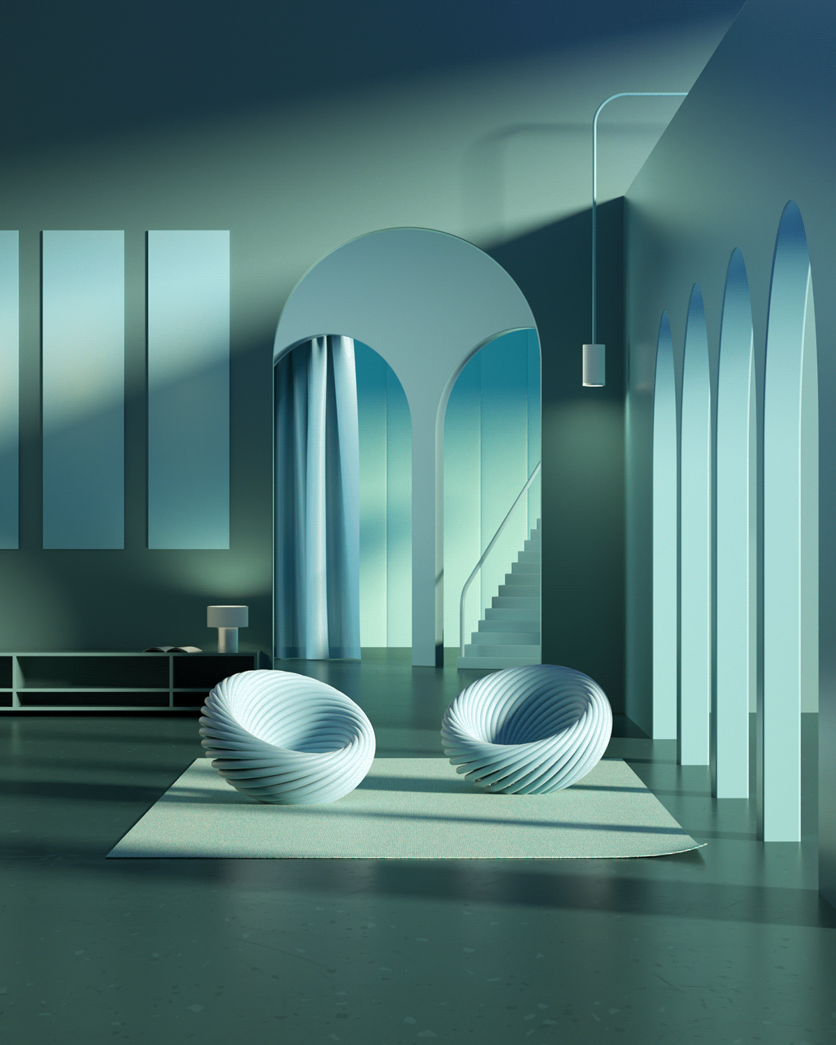 architecture CGI Interior light Render