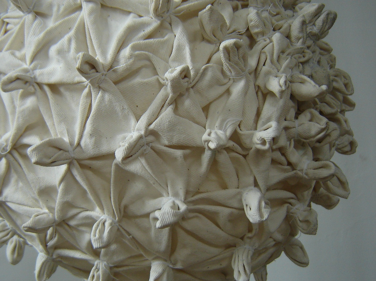 light  textile spikes  object fabric lightinh object handmade
