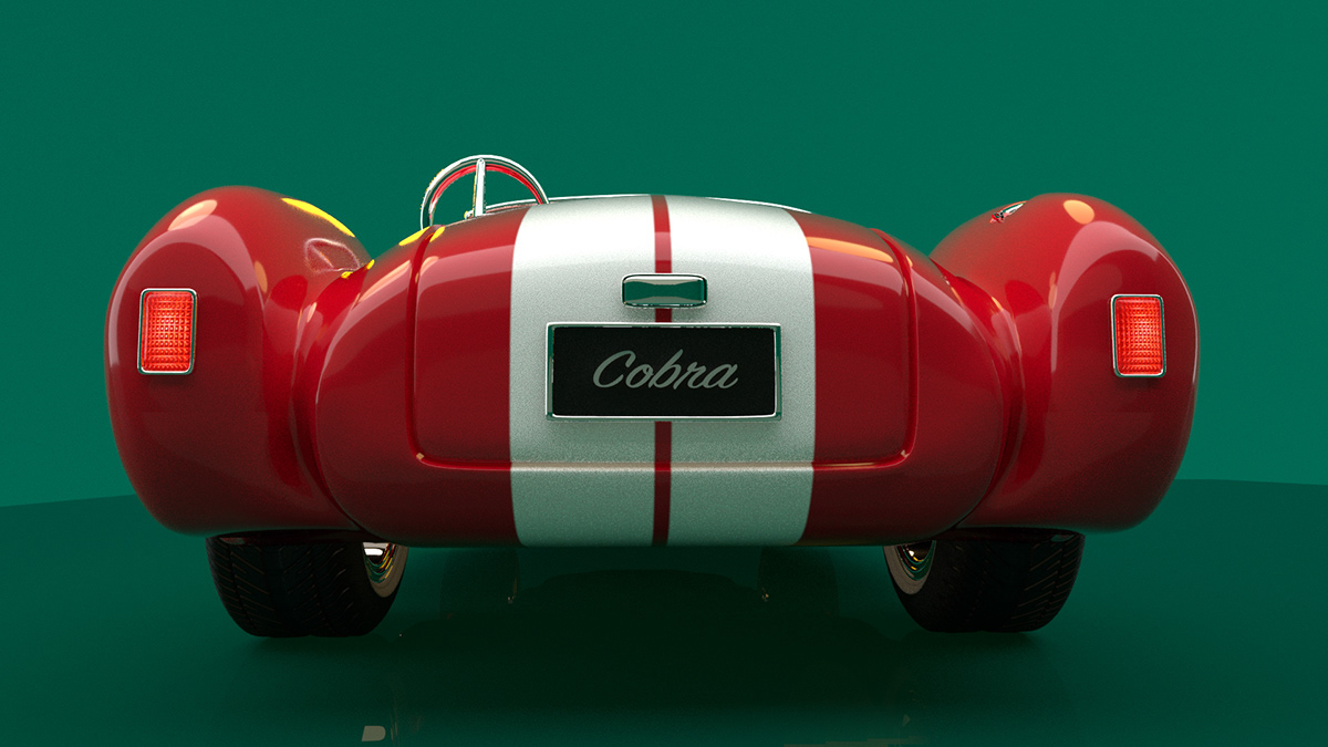 3D car cool modelling Shelby Cobra vintage