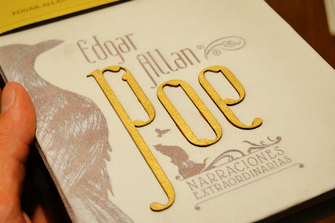 book libro cosgaya Edgar Allan Poe literature editorial gold absinthe font 