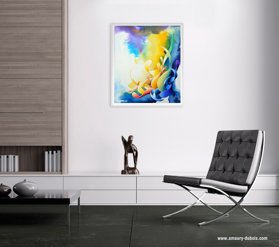 abstract oil canvas paint modern contemporary painter artist