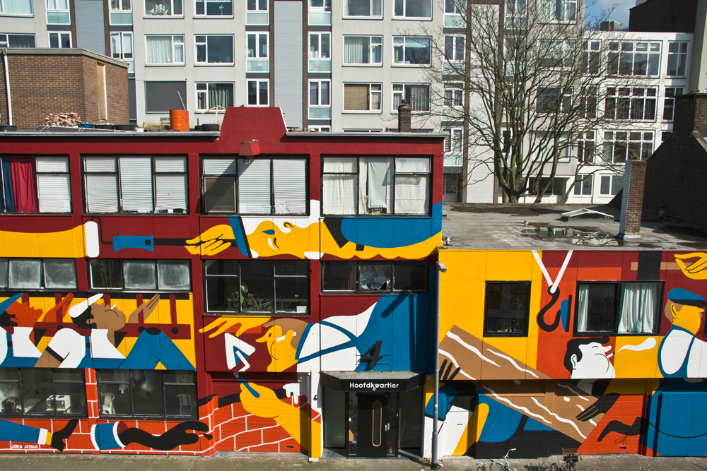Rotterdam Mural joren joshua Rewriters big wall