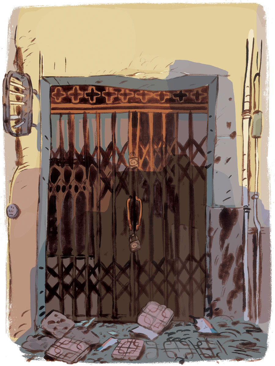 closed  Cairo cairo stores closed store egypt shennawy Sun shade Dark colors digital coloring brush inking ink