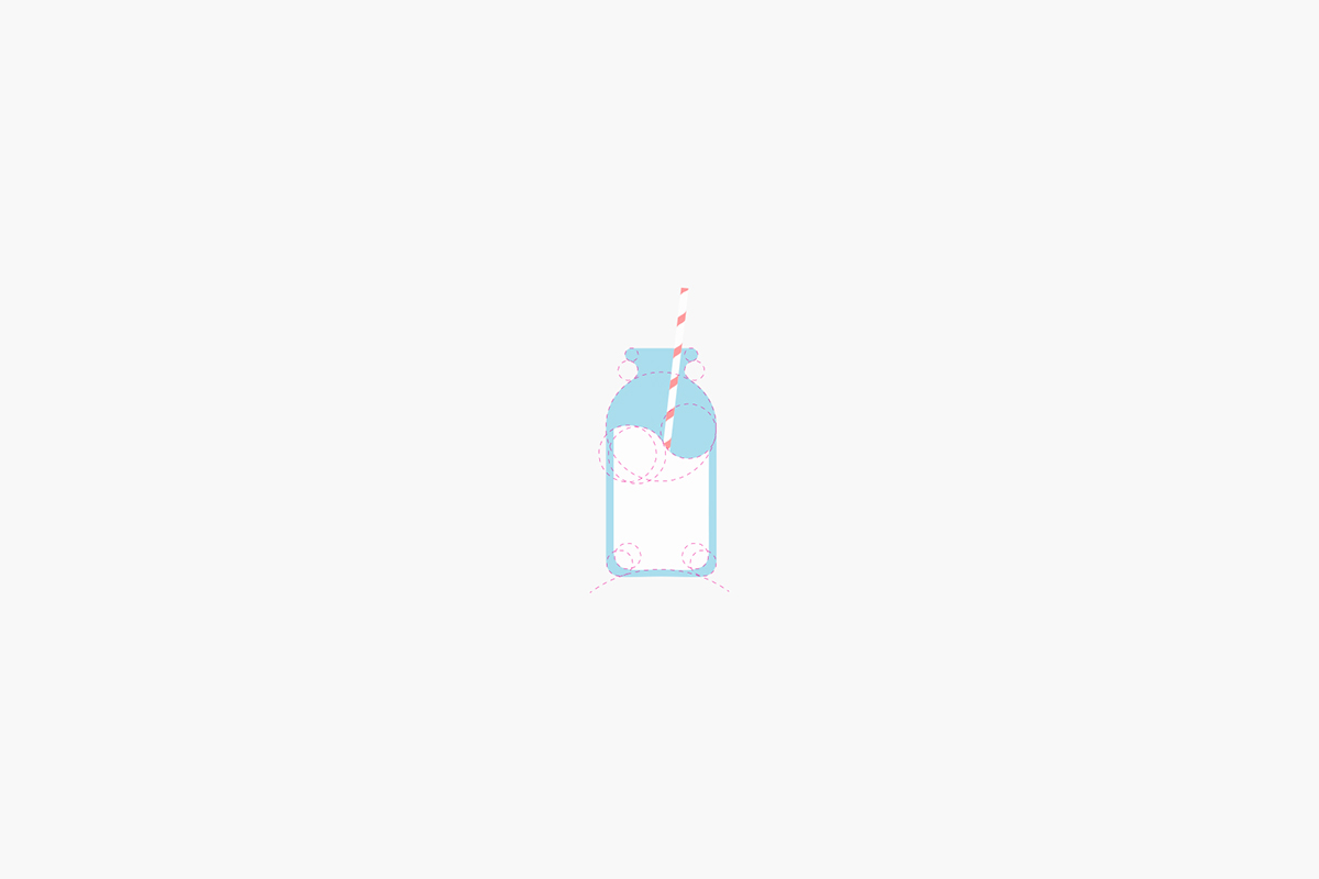 Dairy milk packaging bottle creamery logo identity graphicdesign Icon minimalist milk minimal bakery