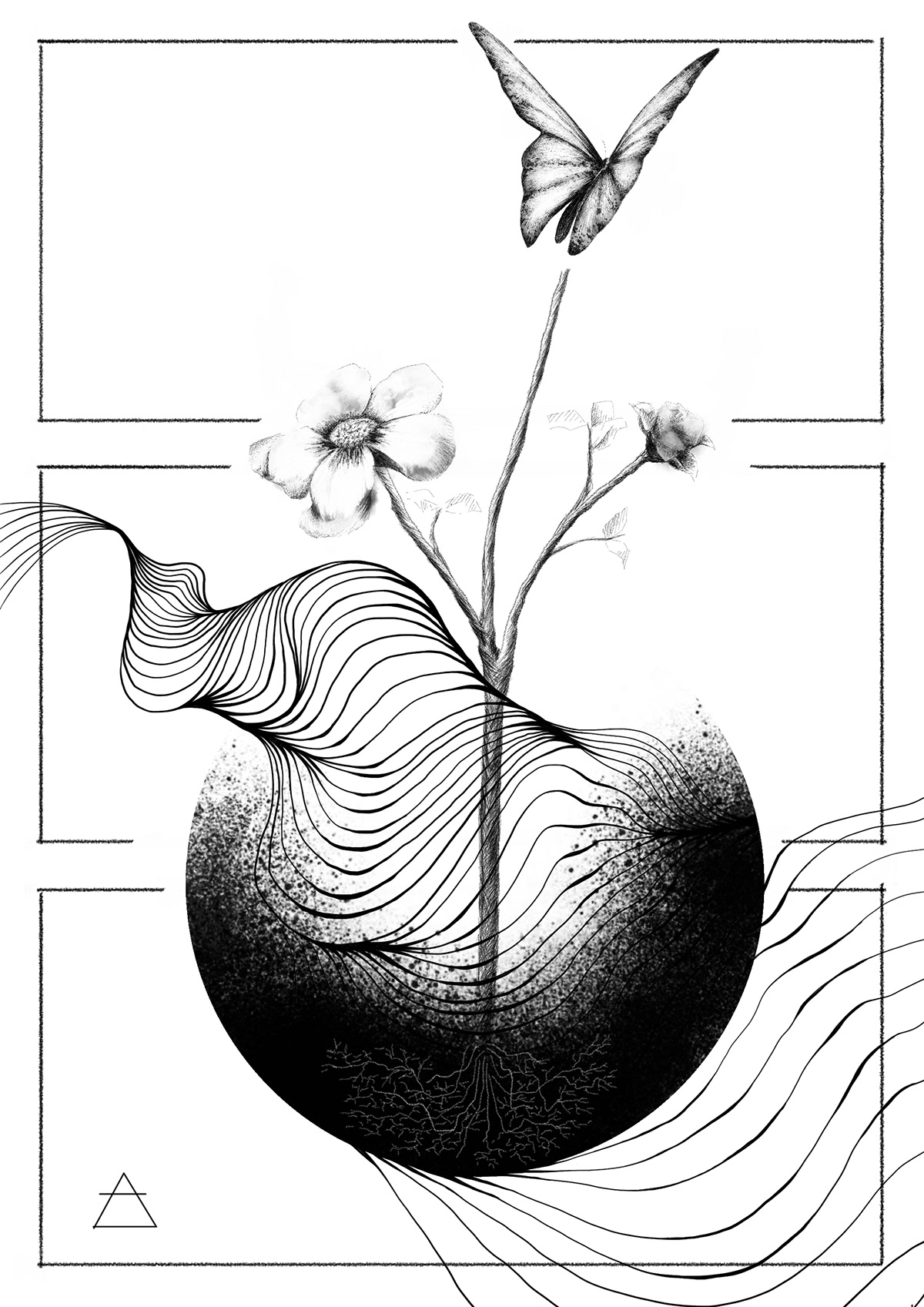 revista literaria AGORA ilustración fotografica blanco y negro concepto y producción