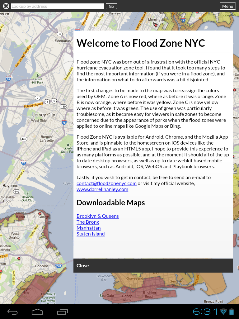 Design for Good new york city flood zone Floods hurricane evacuation thesis undergrad ux user experience UI user interface Responsive Design android ios