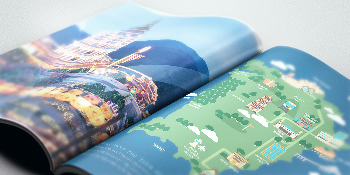Booklet Layout magazine ILLUSTRATION  graphic design  art direction  map malaysia Advertising  Travel