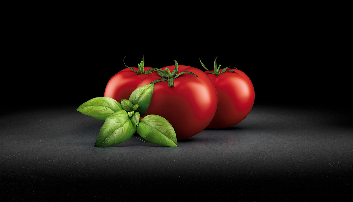 vegetables Food  3D CGI Packaging caputo andre Tomato carrot Garlic