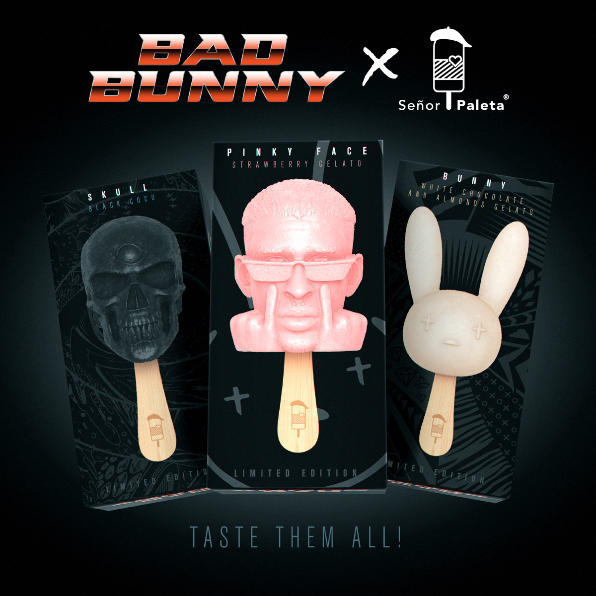 3D 3d print Advertising  bad bunny design ice cream music Popsicles product puerto rico