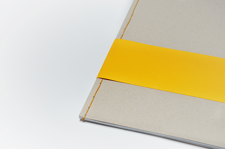print editorial portfolio design graphism Singer seams binding yellow