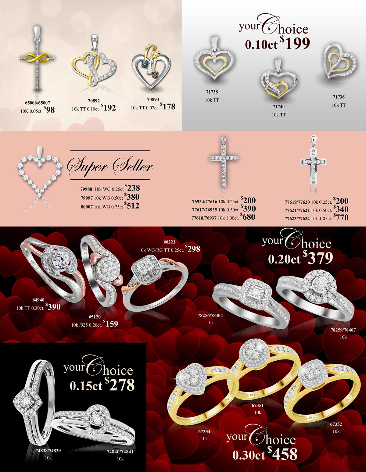 Valentine's Diamond jewelry