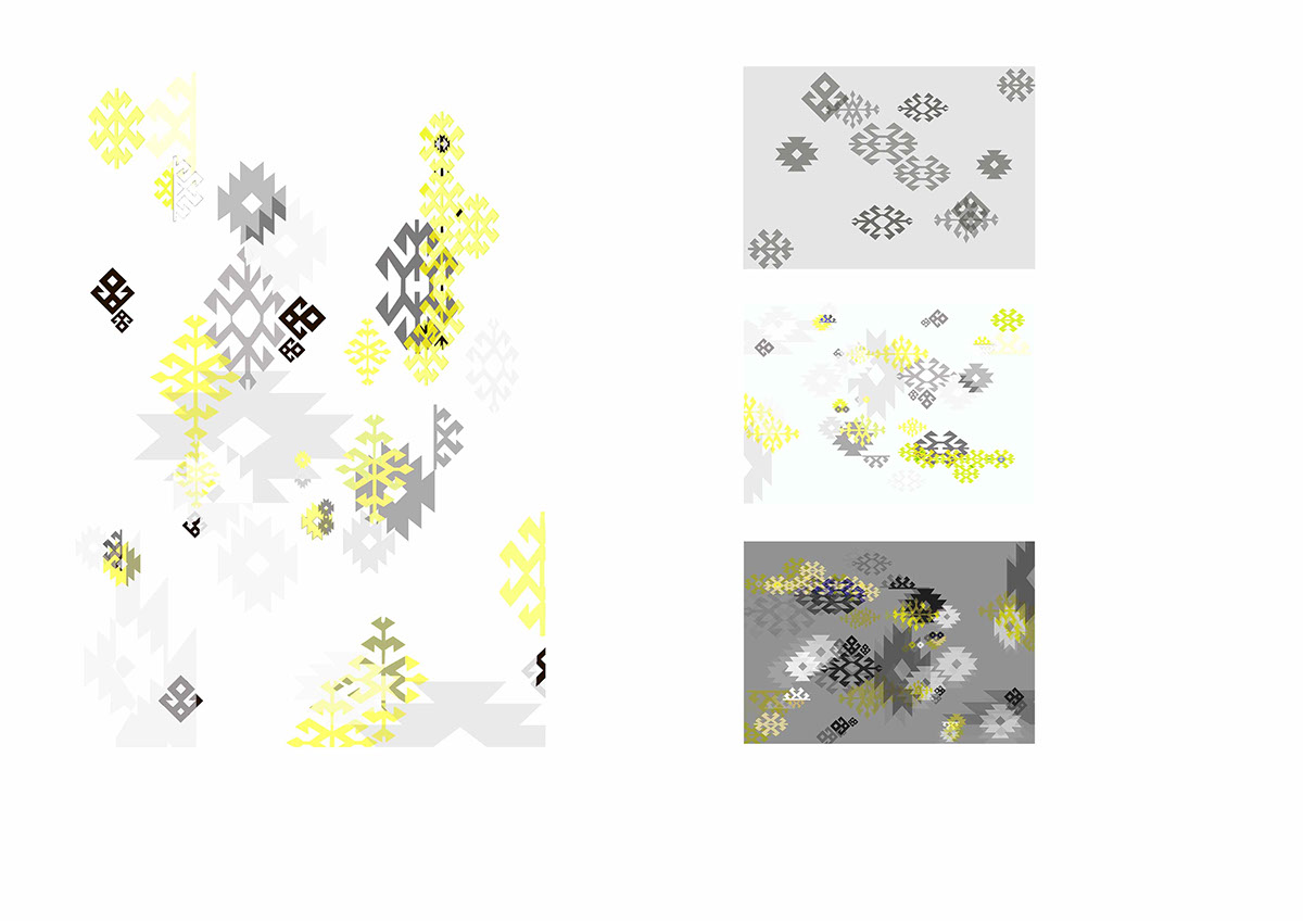 tiles textile traditional turkish yellow grey carpet Interior geometric