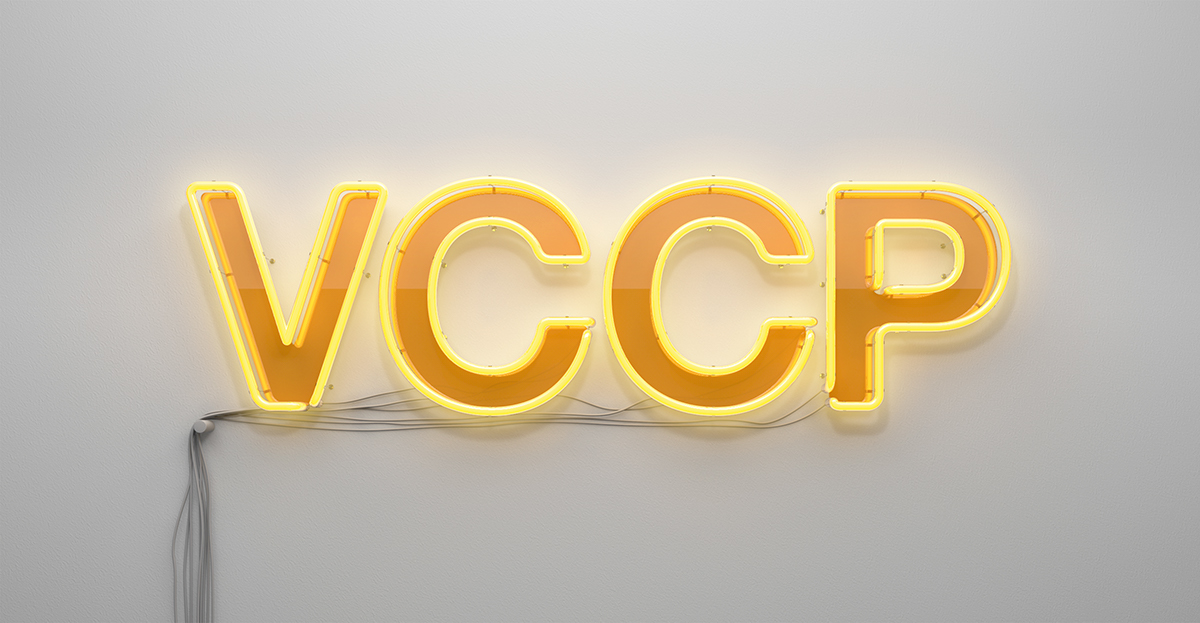Adobe Portfolio 3D neon sign vccp