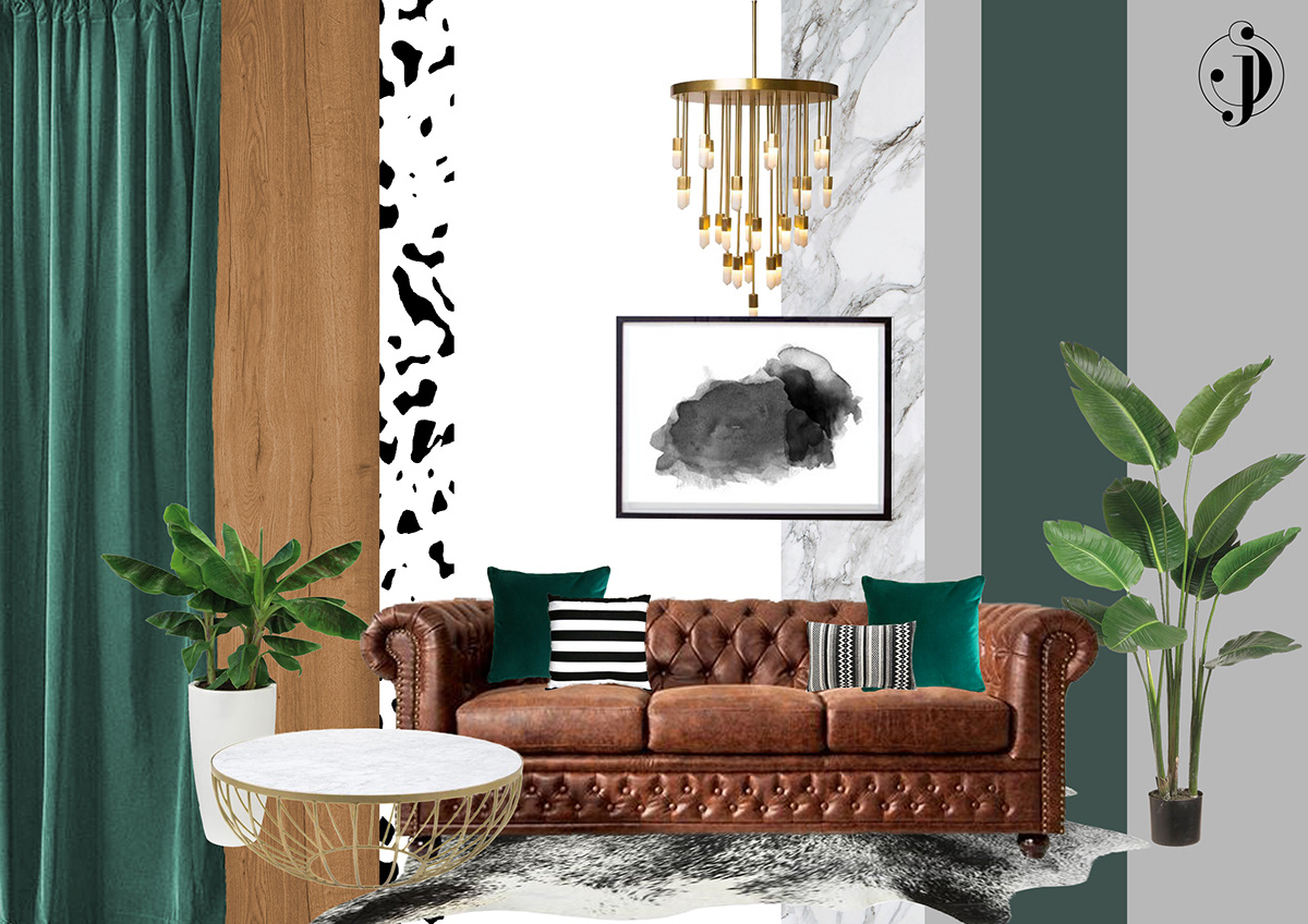 living room mood board interior design