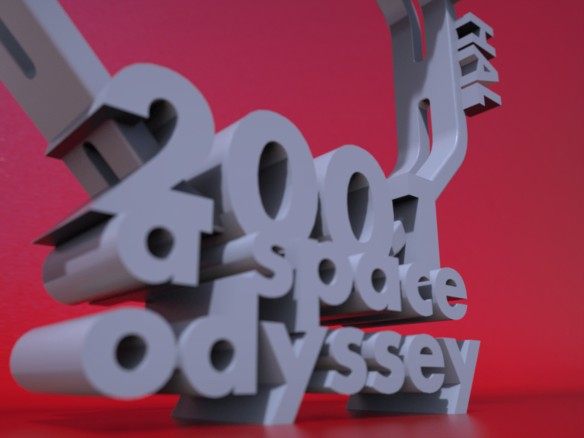 3dprinting 3dprint 3DType visualisation keyshot 3D 2001aspaceodyssey hal hal9000 aspaceod