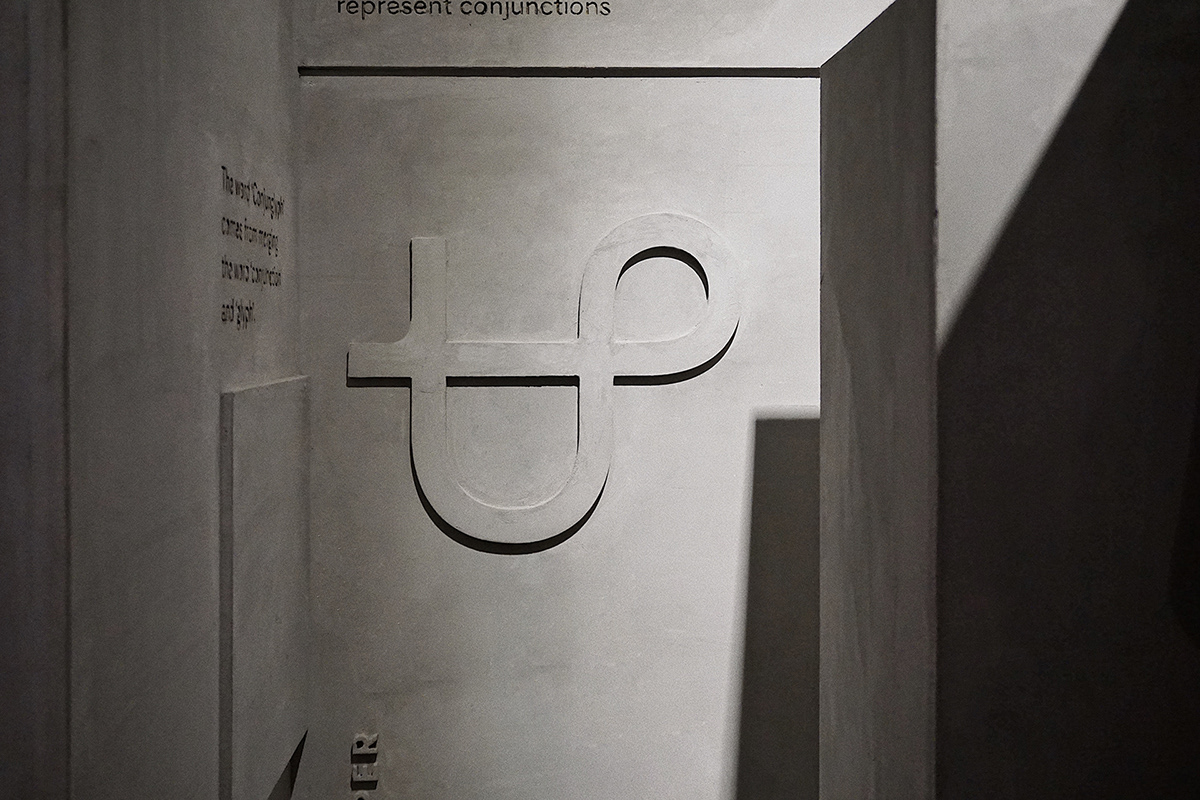 book concrete conjunctions experimental glyph linguistic semiotics symbol typography  