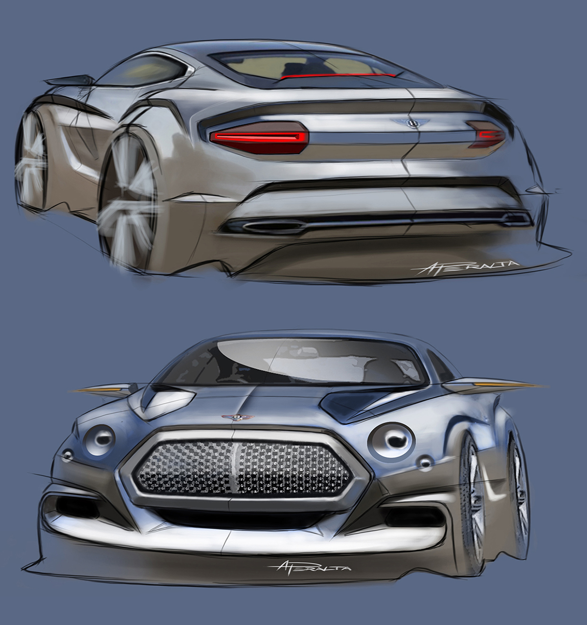 bentley gt continental bentley sketch Automotive design car design bentley simkom FormTrends