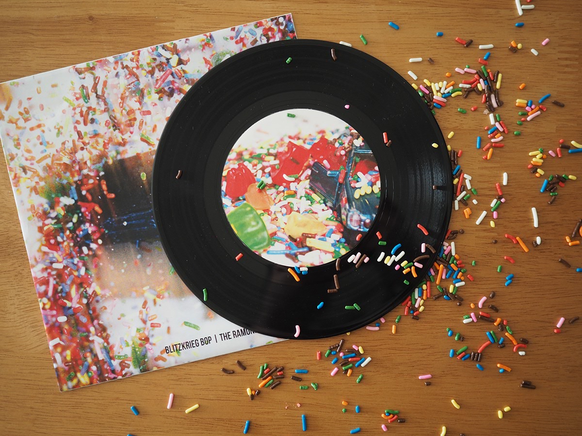 The Ramones LP vinyl album art sprinkles
