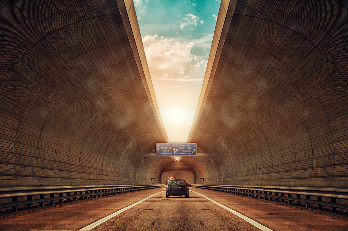 wien road highway dramatic Europe Praha car linz graz germany eurotrip passat tunnel Nikon