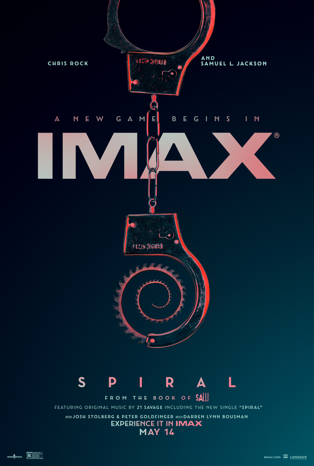 entertainment design horror iMAX key art Lionsgate movie poster one sheet Poster Design SAW Spiral