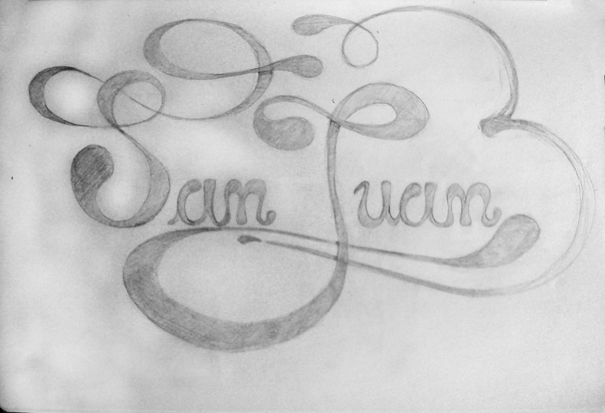 caligrafia tipografia San Juan typo lettering fiesta coruña