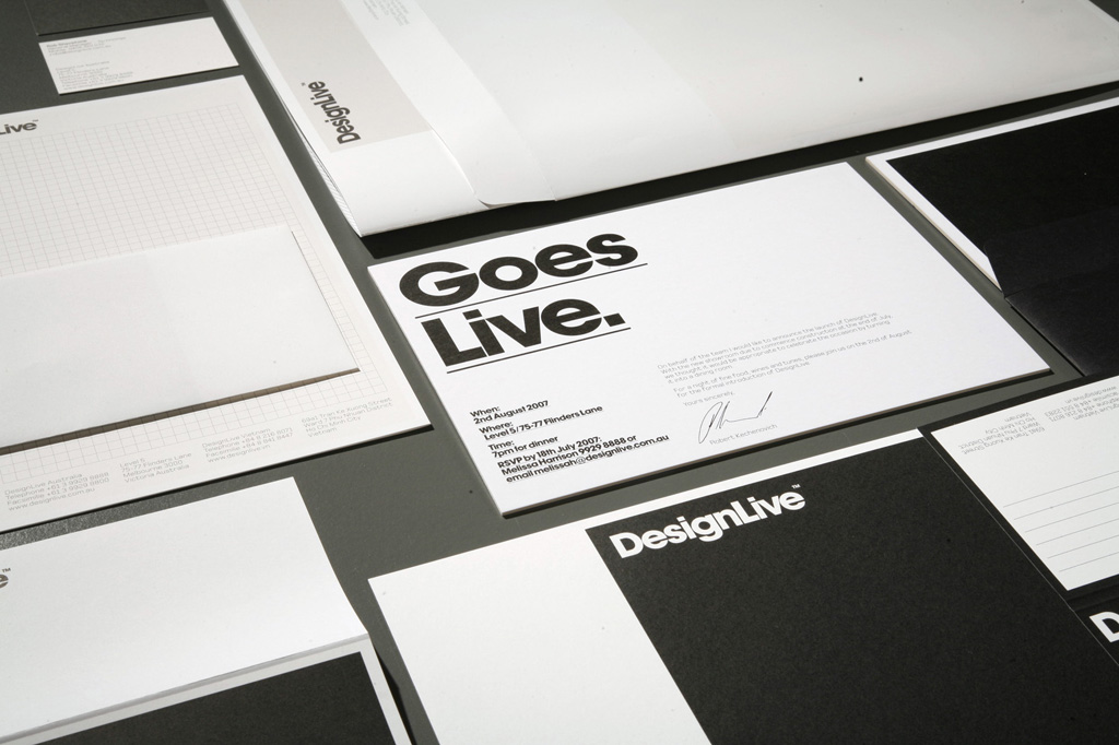 Design Live Interior bespoke brand Cornwell black & white