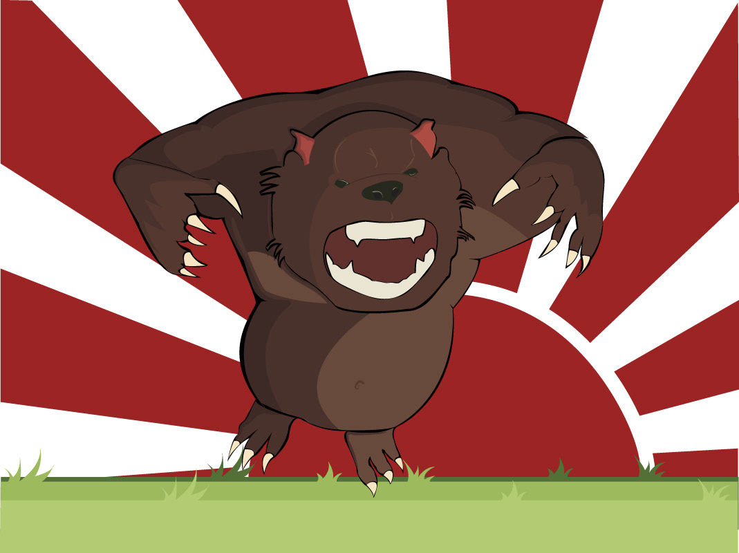 bear Illustrator CS4 concept monster