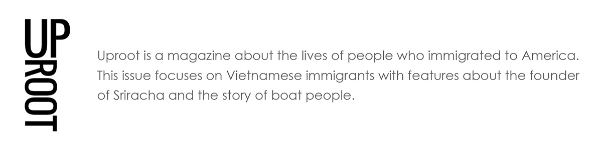 magazine uproot jane JANENDESIGN editorial infographics infographic photos vietnam Immigration culture cultural