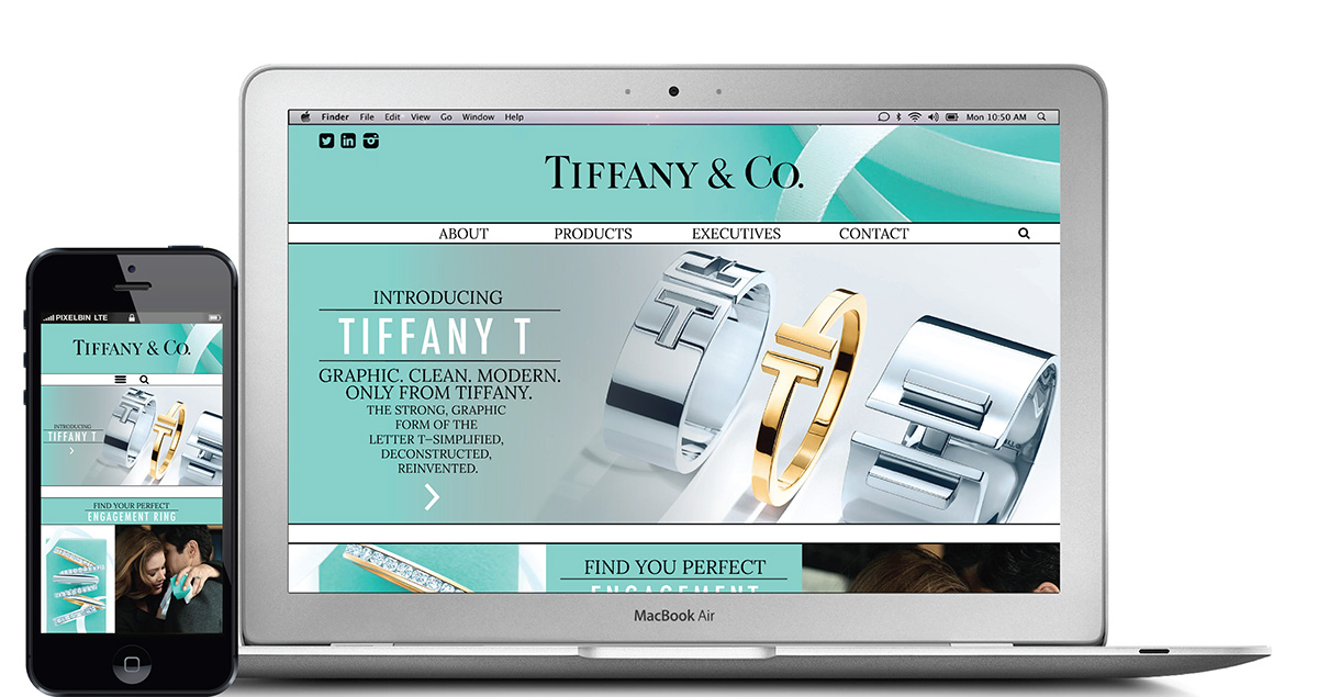 Redesign of Tiffany \u0026 Co. Website on 