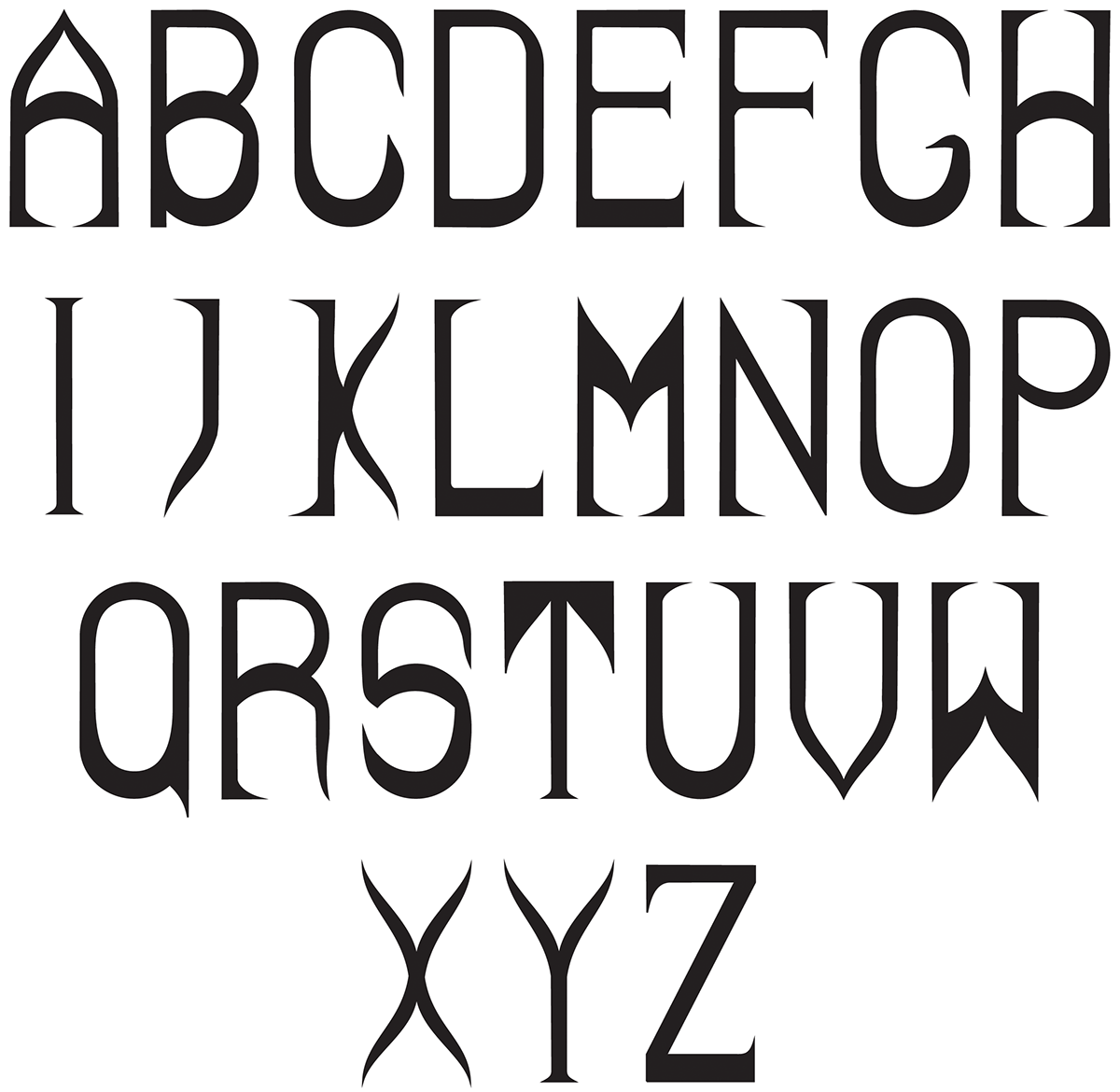 Al-Azhar middle eastern Typeface grid arabic