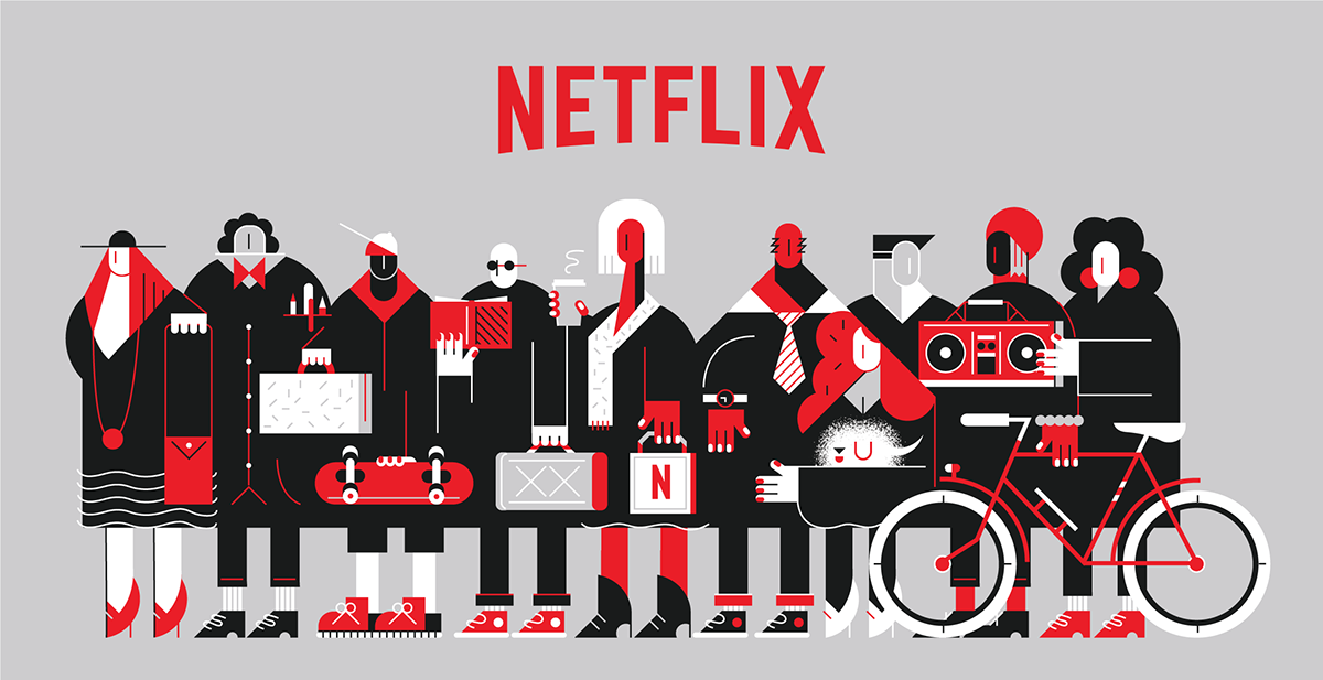 Netflix: Free Download Of A Netflix Illustration