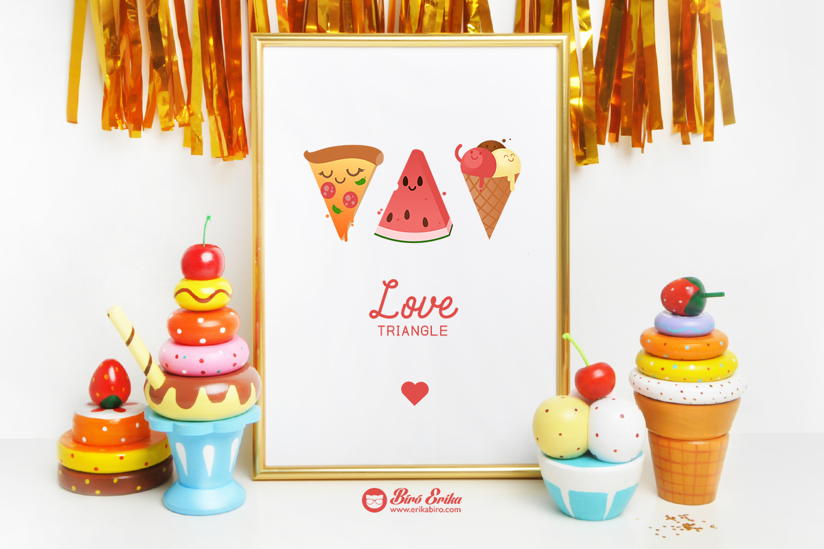 summer Love triangle ice cream Pizza watermelon Hipster Food  geek tutorial