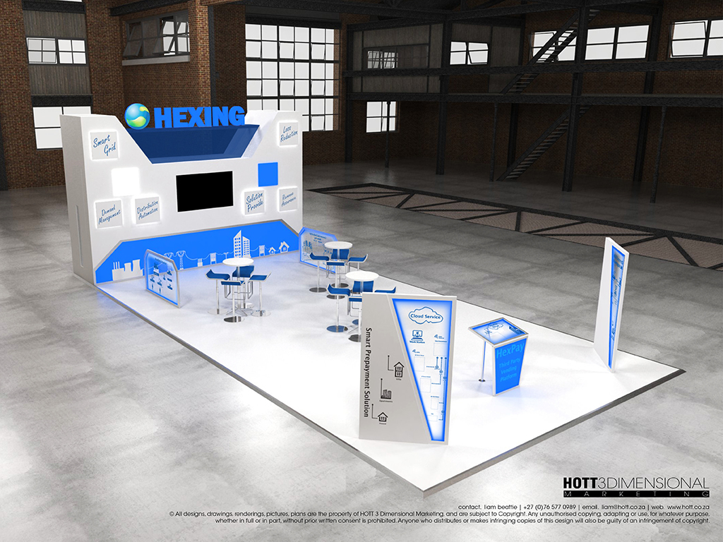 AUW2016 Hexing CTICC Hott3D custom build exhibit booth