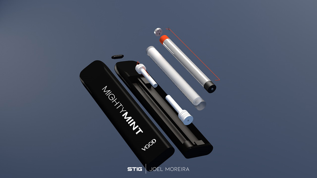 3D Render vaper Diseño 3D cinema 4d c4d design cigarrillos electrónicos stig