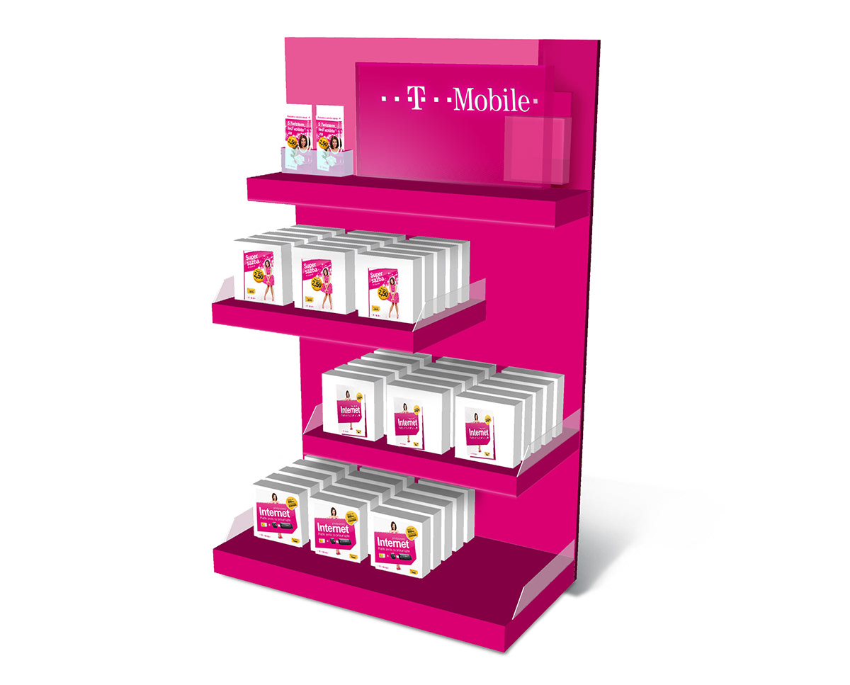 in-store instore Packaging SIM Stand