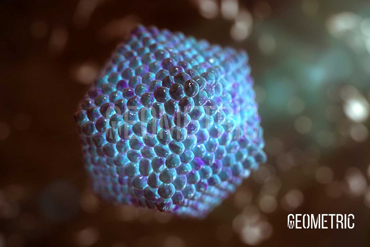 Nucleocapsid Medical Animation medical illustration 3D RNA HCV infectious disease hiv Cell geometric medical