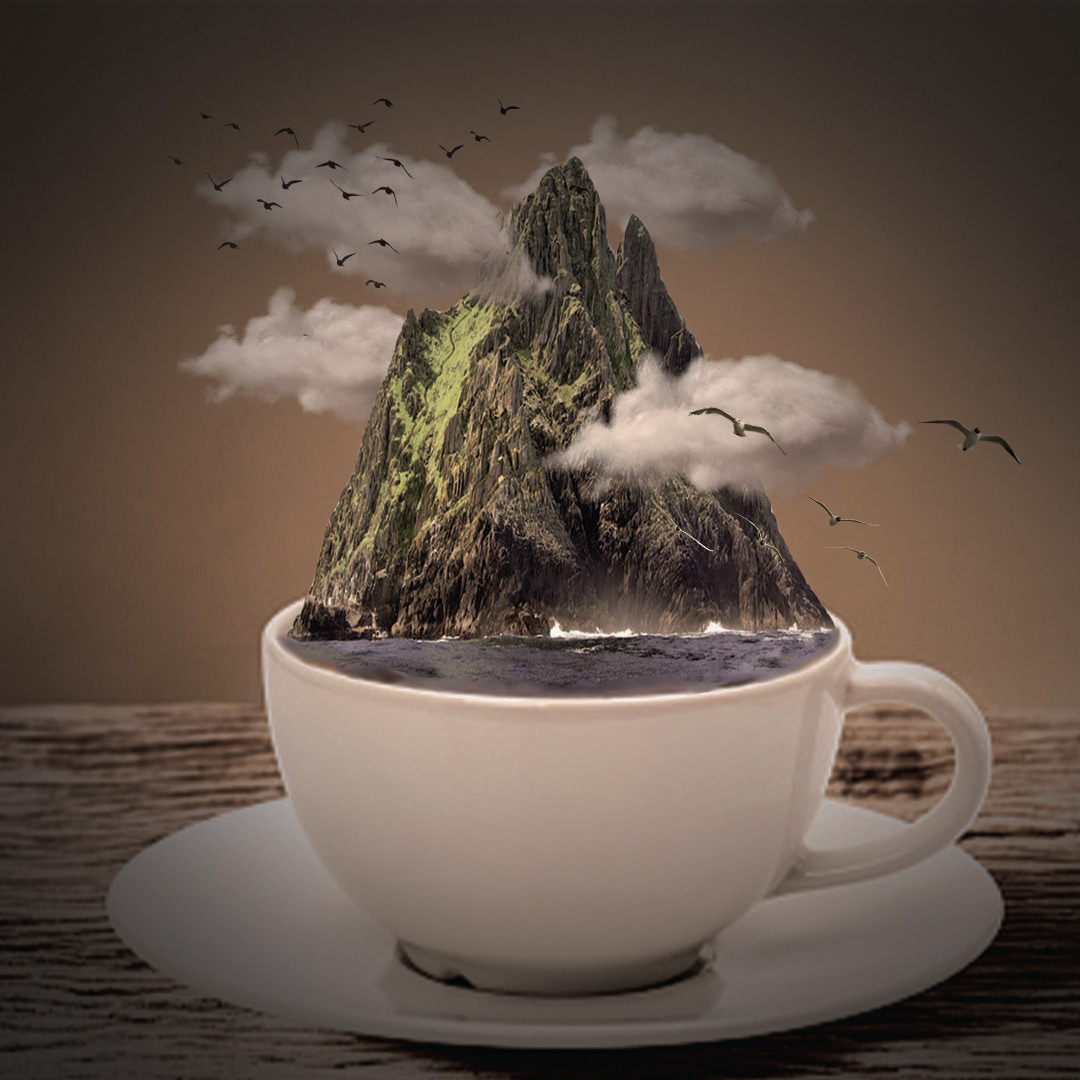 Coffee landscapephotography photediting photomanipulation