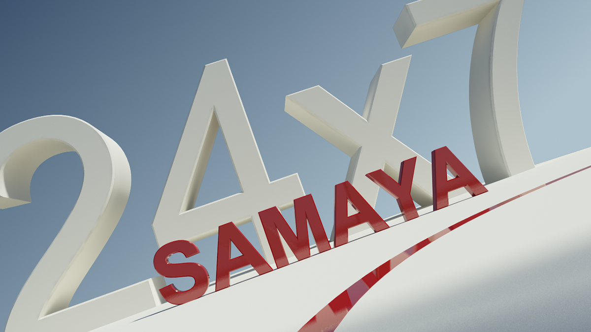 Samaya News 24x7 3ds max motion graphic
