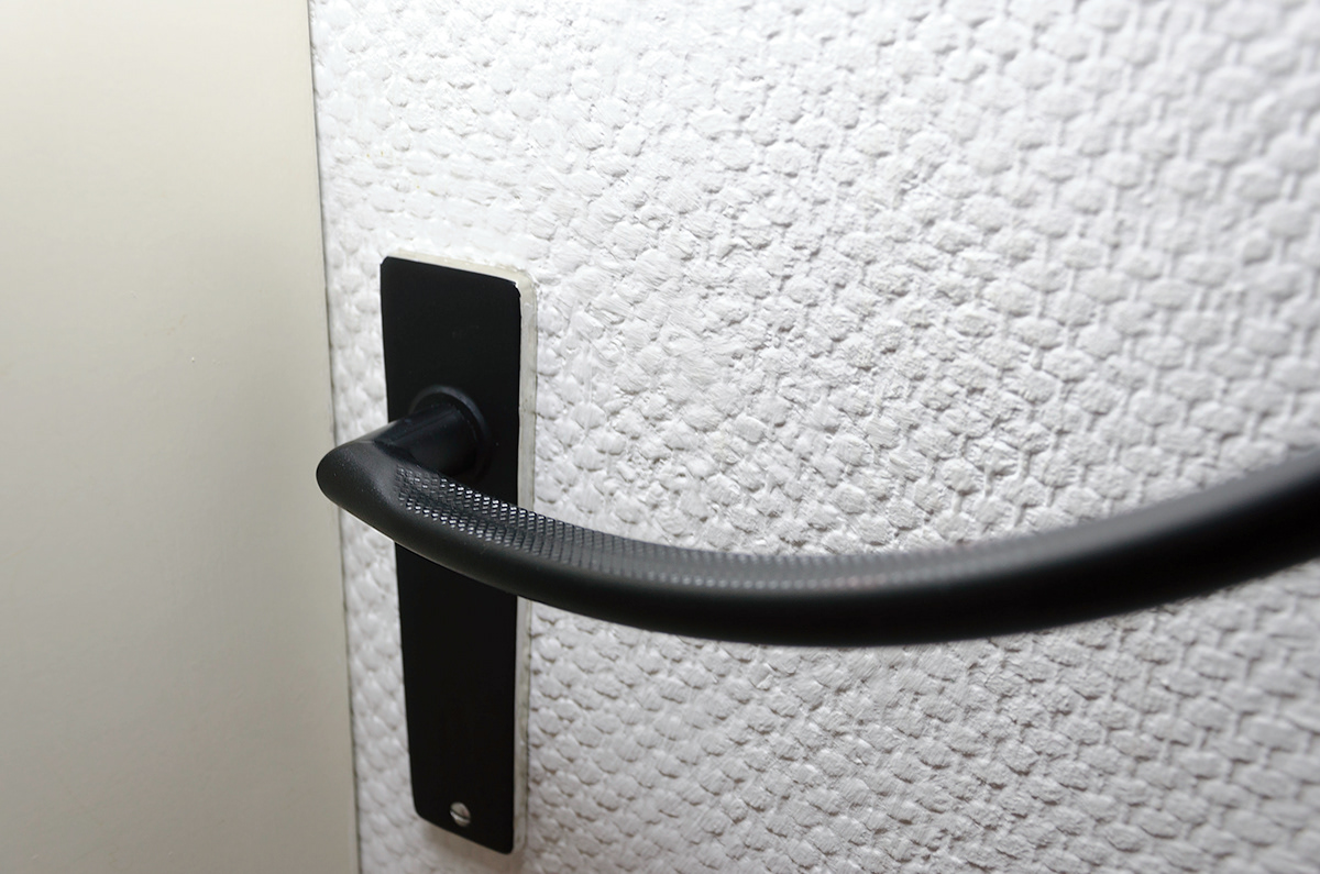 Door handle black aluminum modern design clean door handle