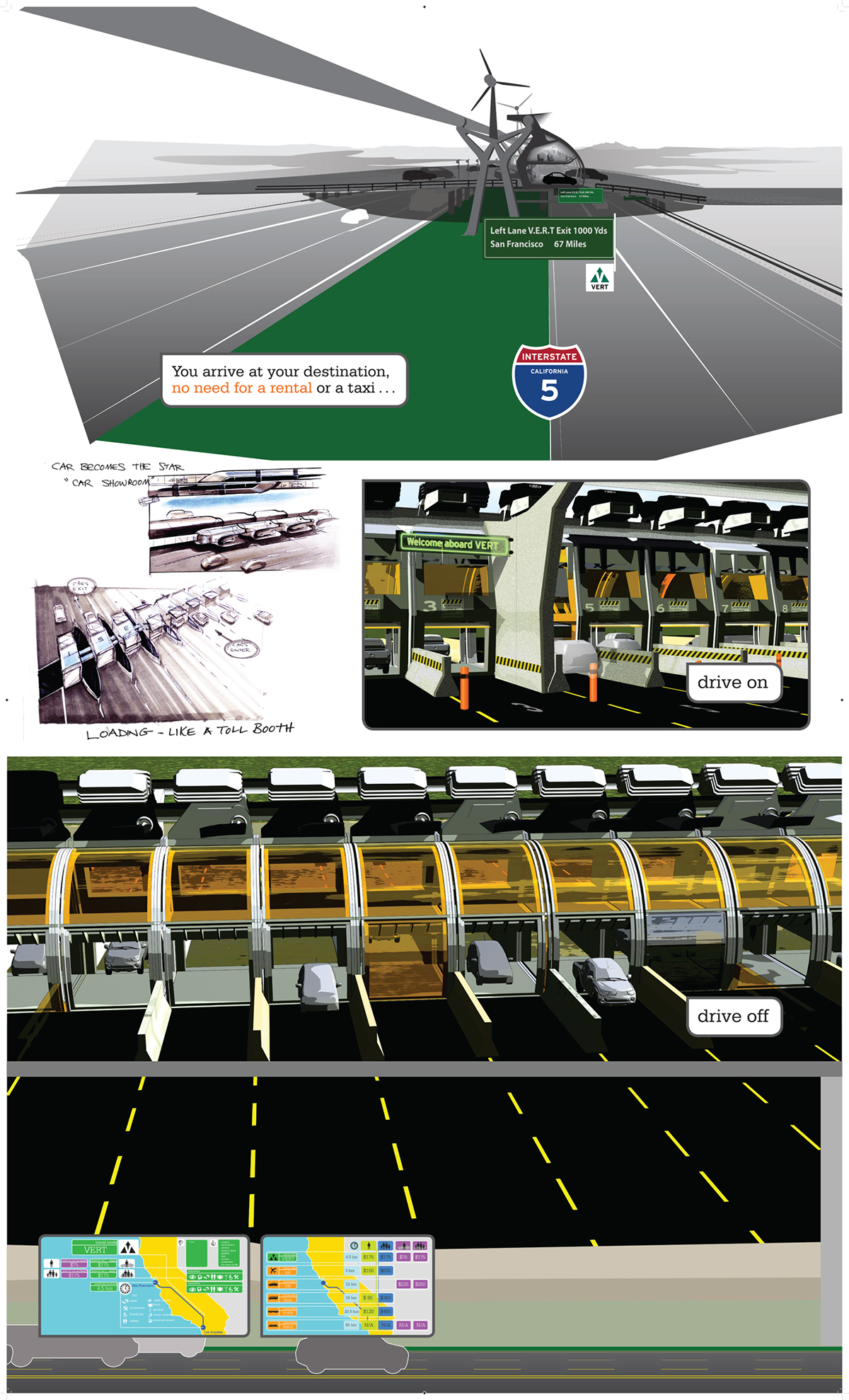 Adobe Portfolio mass transit  train design