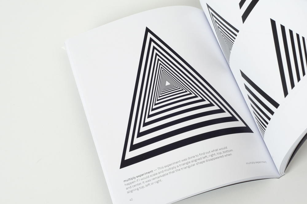 print vimeo video triangle graphic UAL sven zijderveld research Form meaning shape Basic book design
